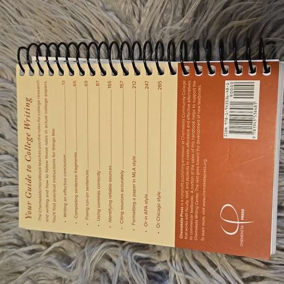 2018 Edition 1.2 The Chemeketa Handbook your guide to College writing Textbook - Picture 5 of 6